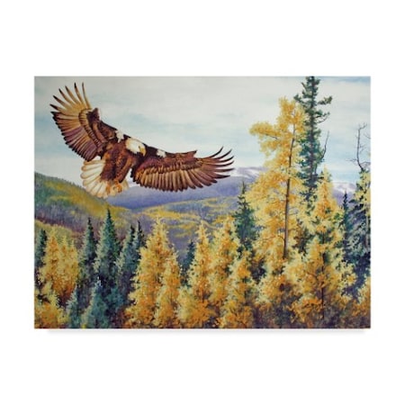 Carol J Rupp 'Autumn Flight' Canvas Art,18x24